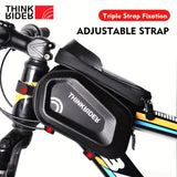 Waterproof Top-Tube Bike Frame Bag with 7″ Phone Pouch – Cycling Accessory for MTB & Commuter
