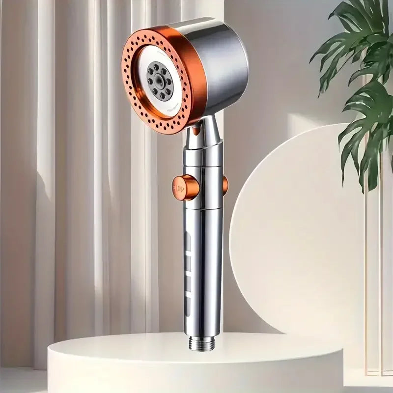 High Pressure 5-Mode Filtered Handheld Shower Head – Water-Saving & One-Button Stop