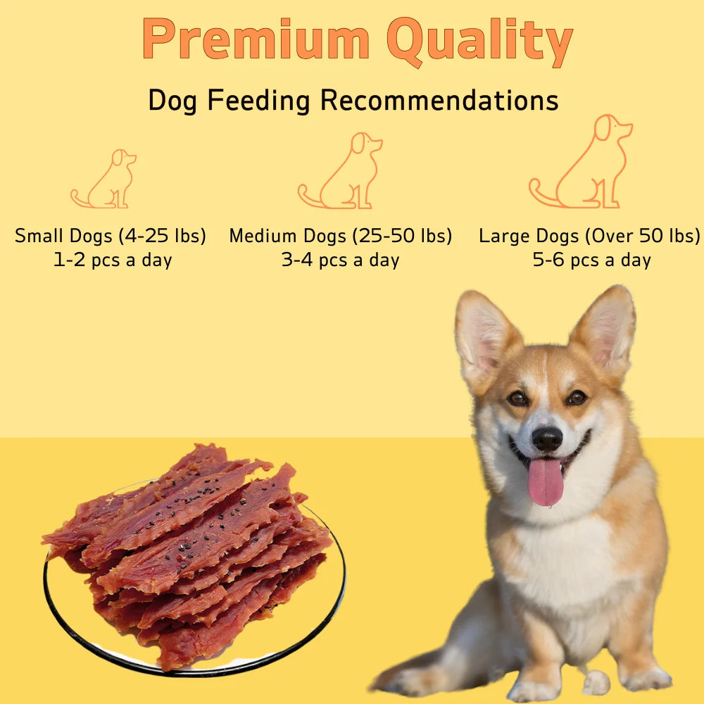 Sesame Duck Jerky Dog Treats – All-Natural, Healthy & Easily Digestible Snacks (200g / 400g Packs)