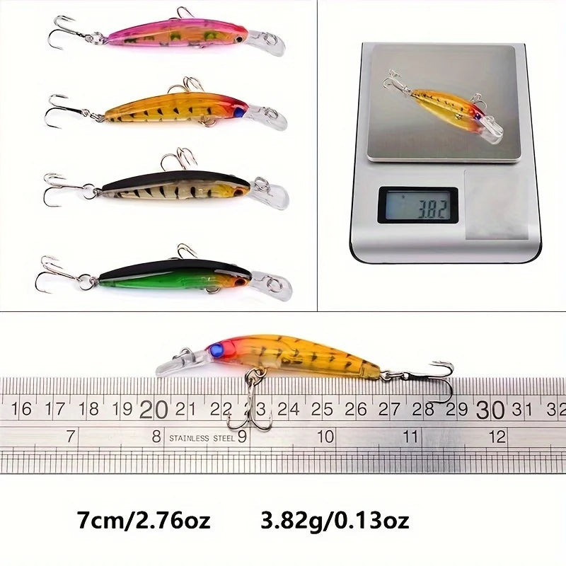 56-Piece Multifunctional Fishing Bait Set – Hooks, Crankbaits, Spinners & Lures | Perfect for Carp, Bass & Multi-Species Fishing