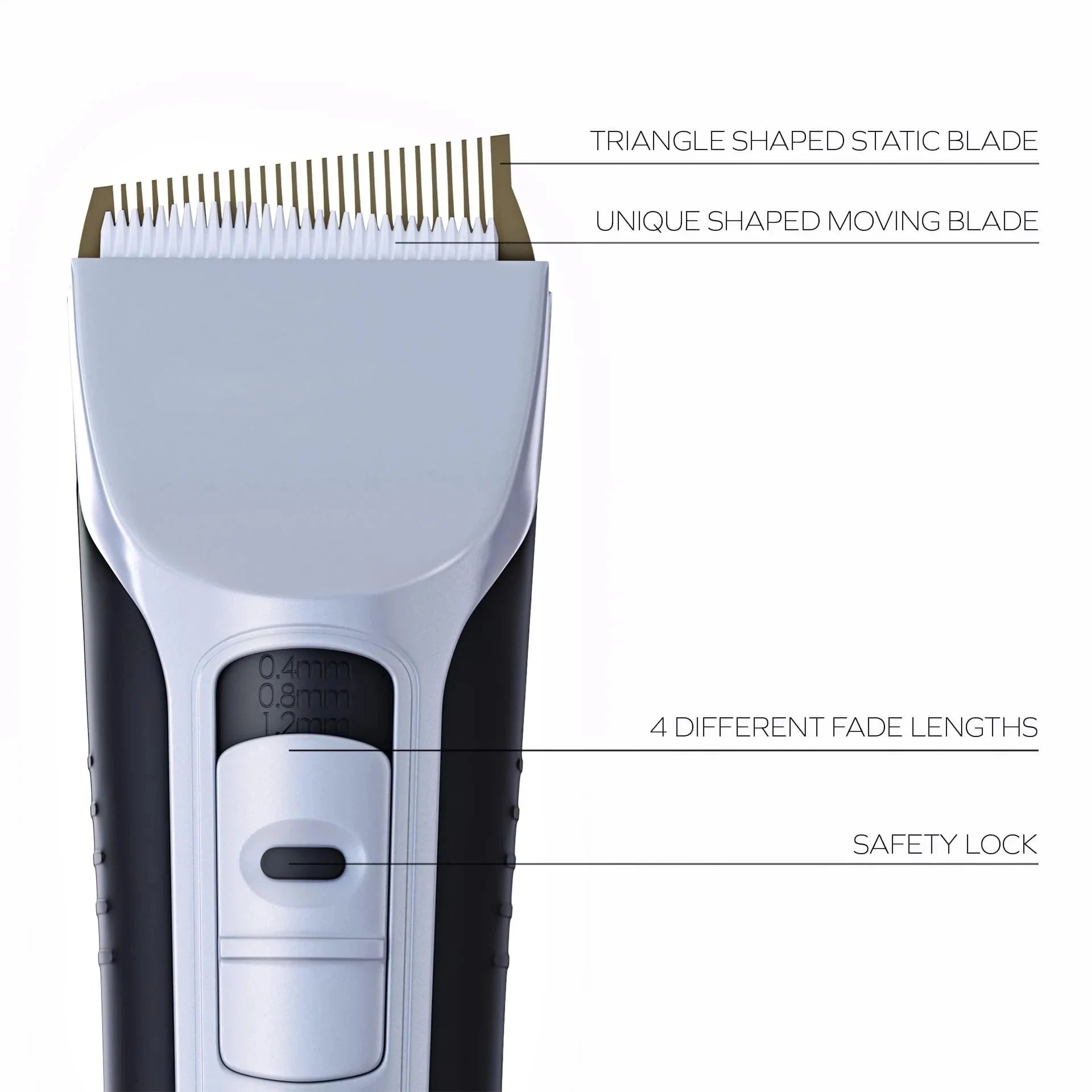 Professional Hair Clipper – Titanium Ceramic Blade, USB Rechargeable Hair Trimmer with LCD Display for Barbers