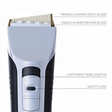 Professional Hair Clipper – Titanium Ceramic Blade, USB Rechargeable Hair Trimmer with LCD Display for Barbers