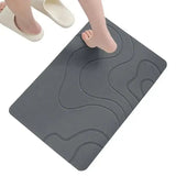 Indoor Diatomite Stone Bath Mat – Soft Water Absorption & Quick-Dry Shower Floor Rug
