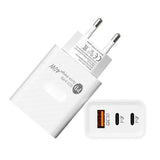 40W 3-Port Wall Charger – USB-C Fast Charging Phone Charger Block & Travel Plug Adapter for Home & Office