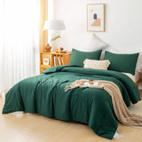 All-Season Reversible Washable Microfiber Comforter Set – Luxury Skin-Friendly Bedding Bundle