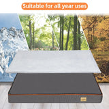 Large Orthopedic Dog Bed – Padded Foam Cushion Pet Bed with Washable Cover & Support Pillow for Dogs”