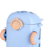Bus-Shaped Cartoon Water Bottle – 500 ml Leakproof Kids Drinking Bottle with Movable Wheels & Strap