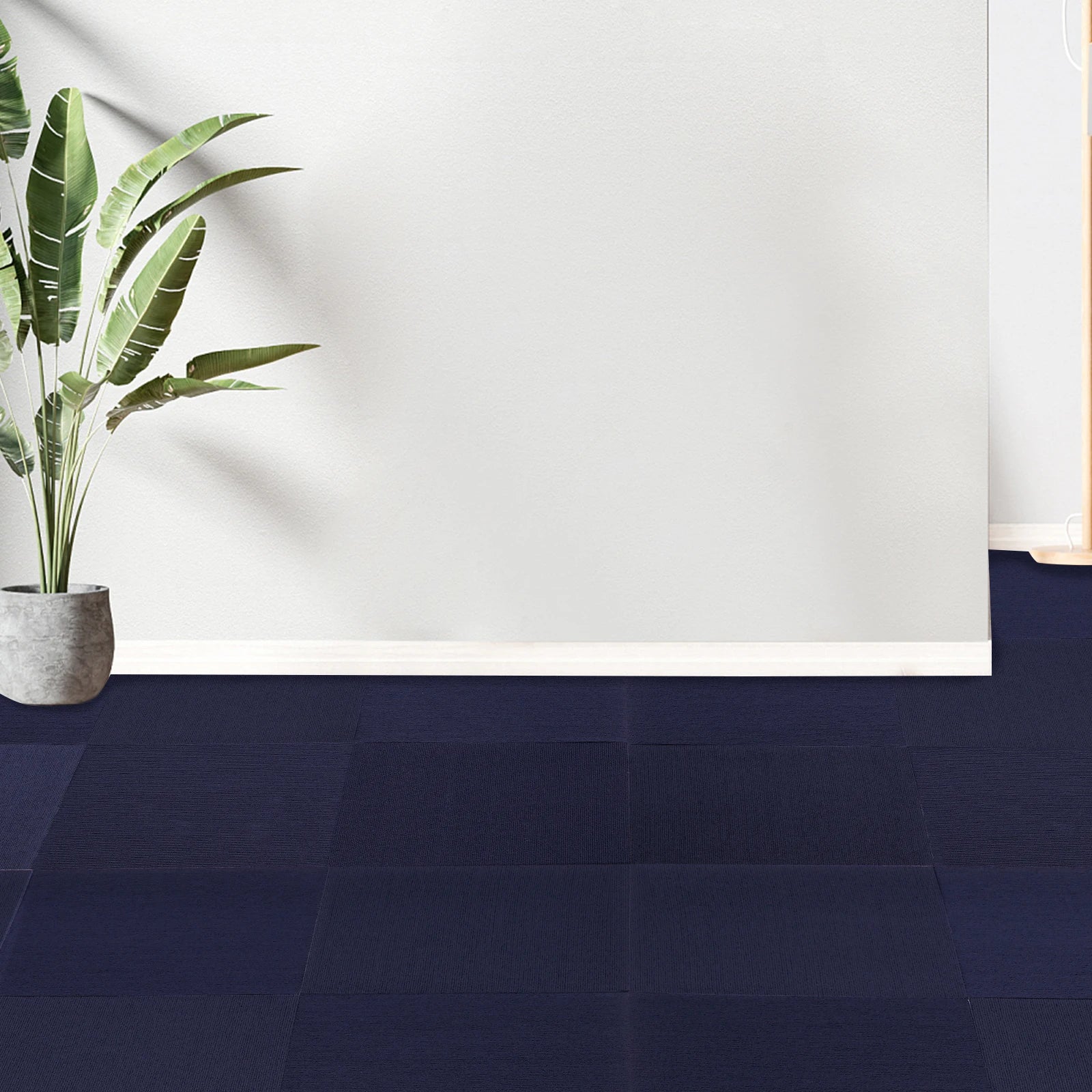 Dark Blue 24x24 Commercial Carpet Tiles – 15PCS Peel & Stick Floor Squares for Home & Office Use