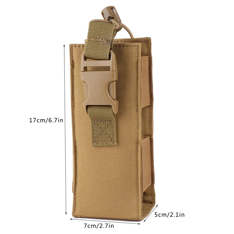 Tactical MOLLE Water Bottle Bag – 600D Nylon Kettle Holder | Outdoor Hiking, Camping & Travel Waist Pouch