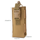 Tactical MOLLE Water Bottle Bag – 600D Nylon Kettle Holder | Outdoor Hiking, Camping & Travel Waist Pouch
