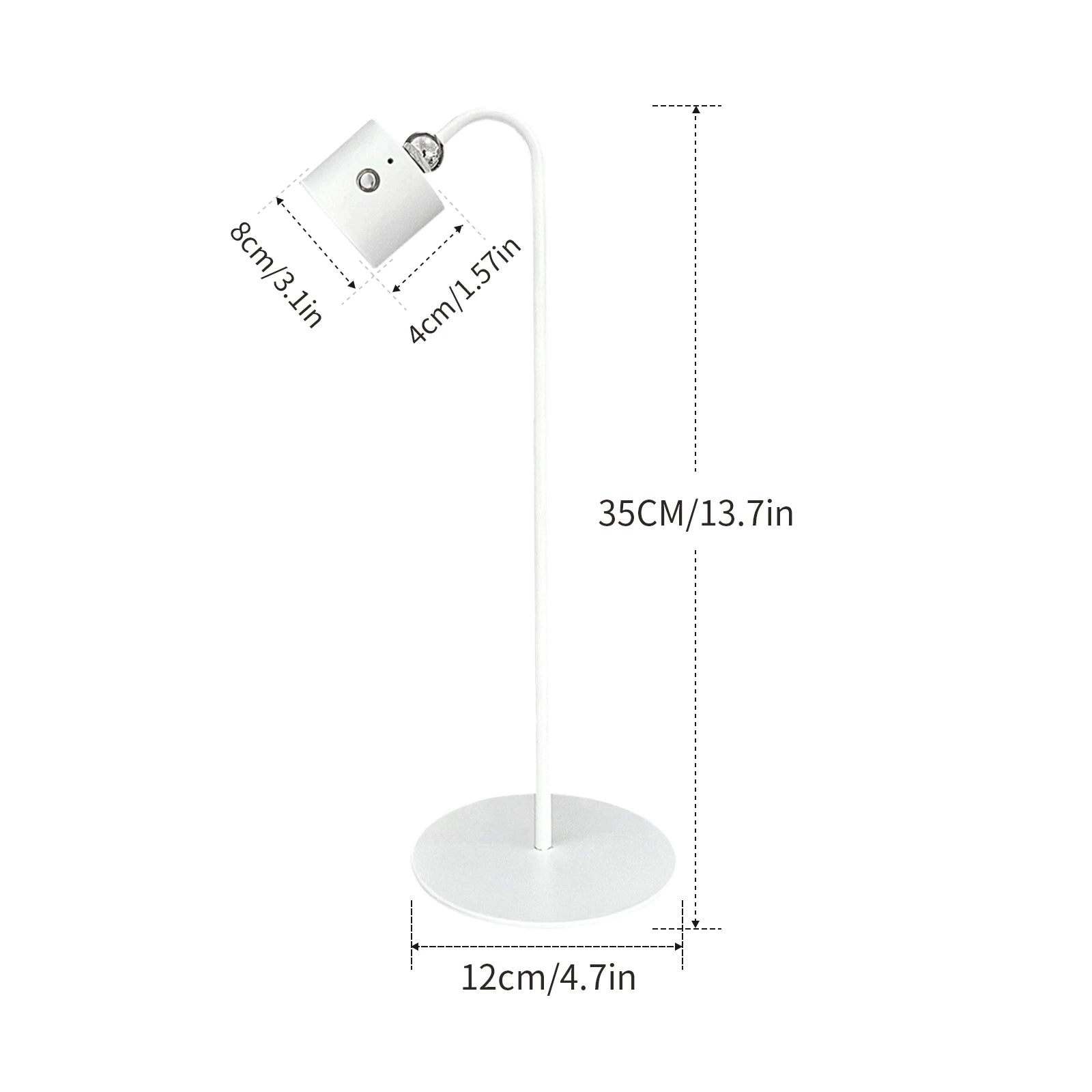 💡 3-Level Dimmable Magnetic Desk Lamp – Portable Detachable LED Light for Home & Office, Space-Saving Modern Design