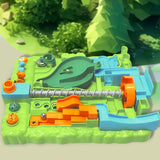 “Interactive Maze Ball Puzzle Game – 8-Level Marble Track Brain Teaser with Animal Buttons for Kids”