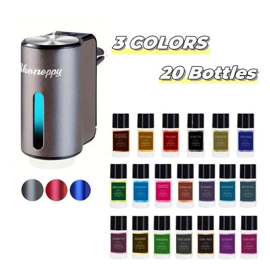 Smart car aromatherapy diffuser – three-mode adjustable essential oil humidifier & fragrance air freshener for vehicles