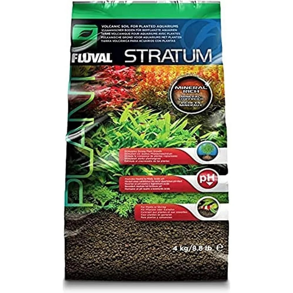 AquaTerra Volcanic Aquarium Substrate – 8.8 lb Plant-Growth Soil for Freshwater Tanks & Shrimp Habitats