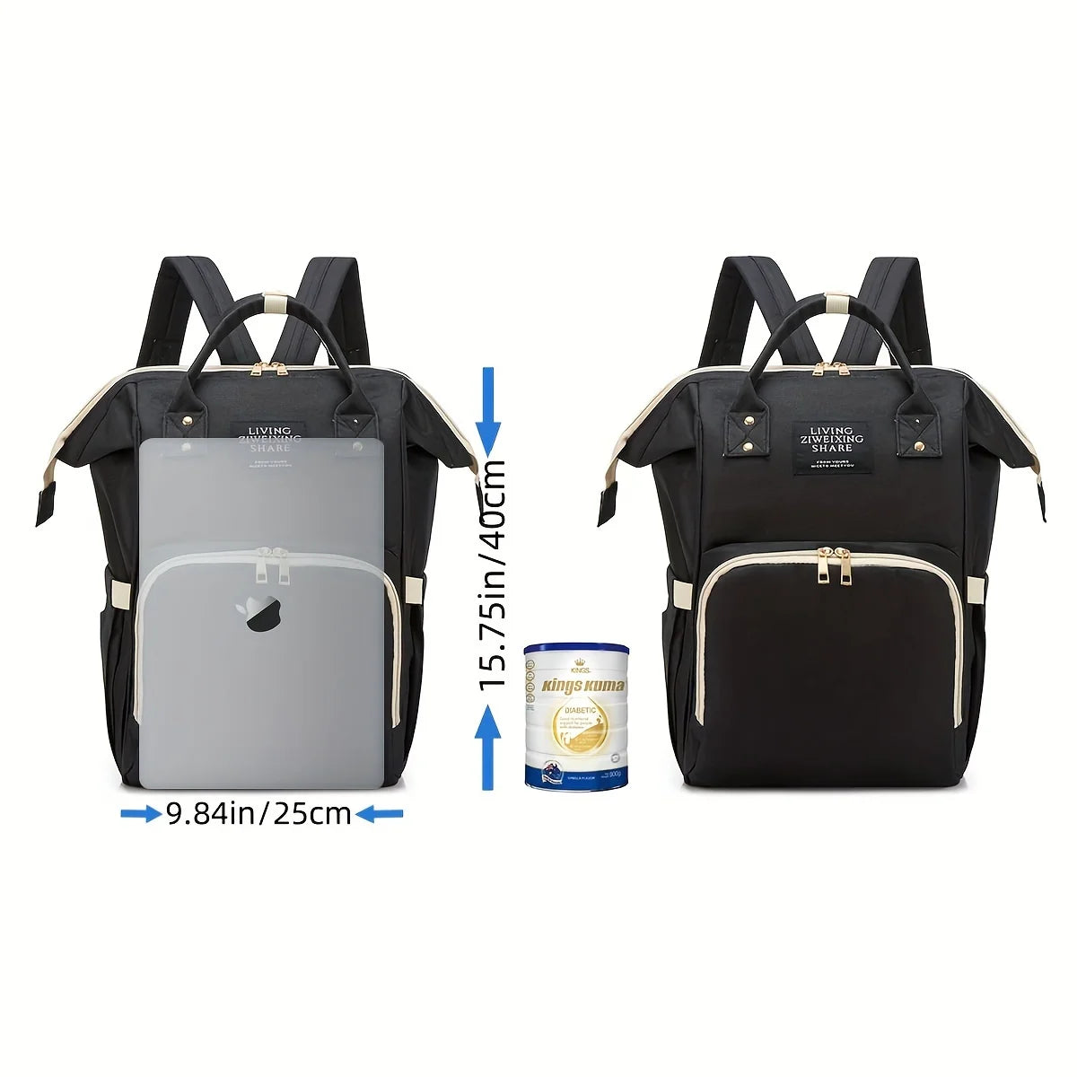 Alone Baby Care Backpack – Large-Capacity Waterproof Mommy & Baby Nappy Backpack Travel Bag 🎒👶