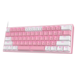 Redragon K617 Fizz 60% RGB Gaming Keyboard – 61 Keys Compact Hot-Swap Mechanical Keyboard with Red Switches