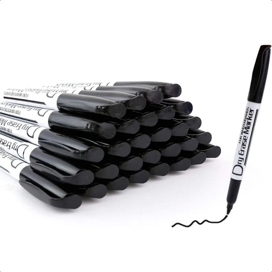 Black Dry Erase Markers – 30-Pack Low-Odor Fine Tip Whiteboard Markers for Office, School & Home 🖊️