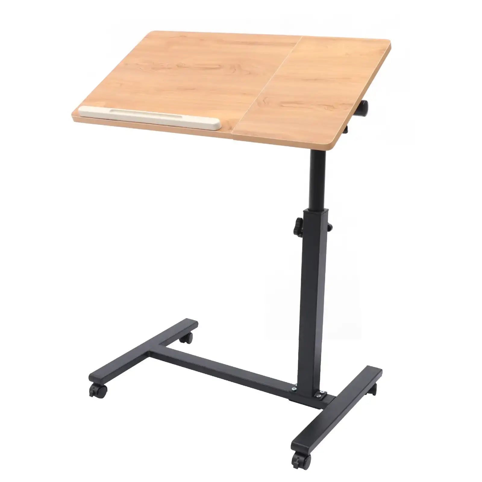 360° Rotating Adjustable Laptop Desk – Mobile Rolling Workstation with Height & Tilt for Home Office