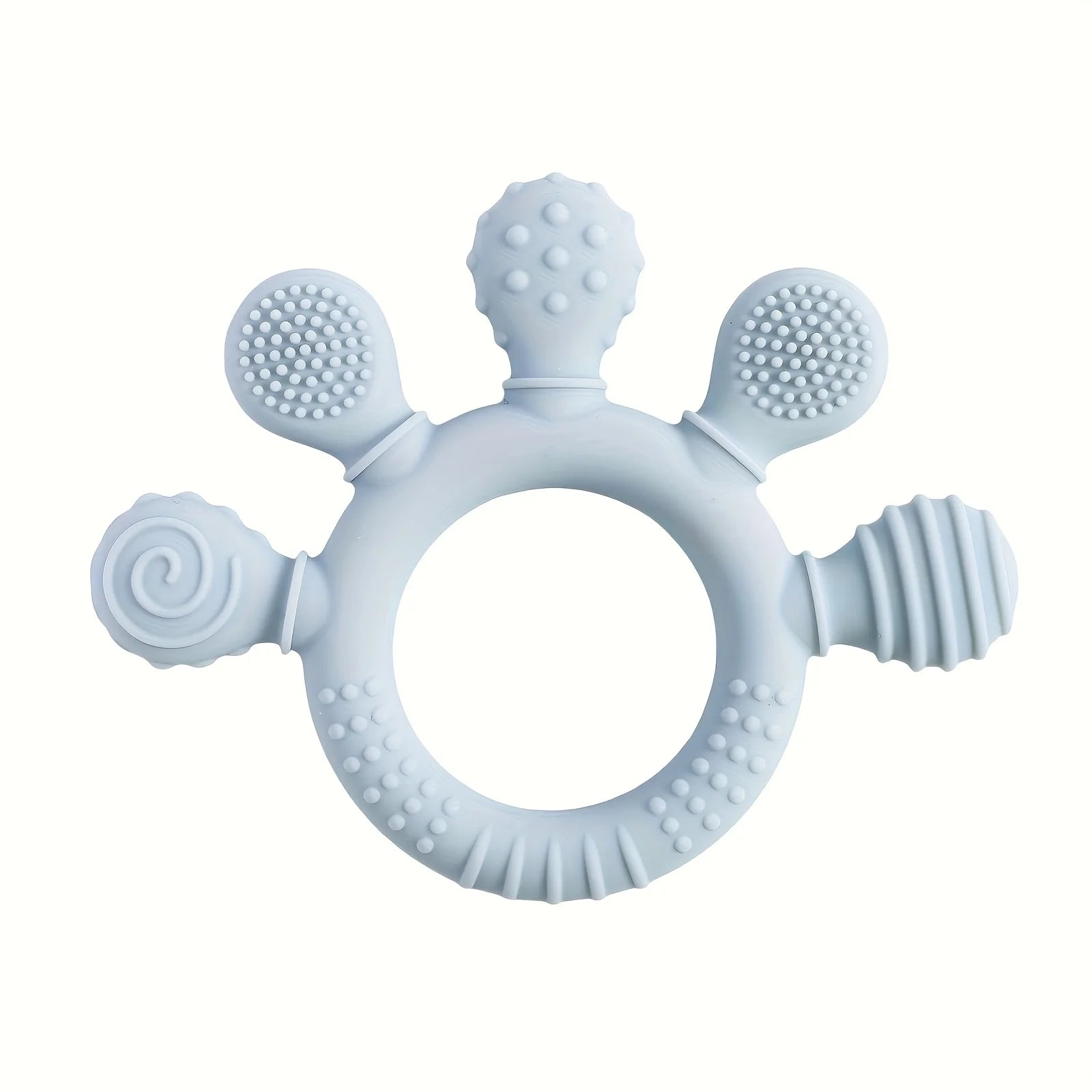 “Baby Silicone Teether – Soft BPA-Free Teething Stick Toy for Grasp Training, Biting & Chewing Relief for Infants & Toddlers”