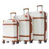 3-Piece Expandable Luggage Set (20”-24”-28”) – Lightweight Rolling Suitcases with 8 Spinner Wheels & TSA Lock