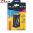 Handheld 2-Hole Dual Blade Pencil Sharpener – Translucent Black Body for School & Art Supplies