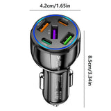 75W multi-port car charger – fast USB car adapter with multiple charging ports, phone & device charger for cars and travel