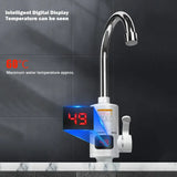 3000 W Instant-Heat Mixer Tap – Electric Hot & Cold Water Faucet with LCD Display & 360° Swivel