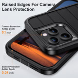 iPhone 13 Series Heavy Duty Case – 3-Layer Shockproof Kickstand Cover for 13, 13 Pro & 13 Pro Max