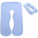 U-Shaped Maternity Cushion Cover 80 × 160 cm – Multi-Functional Cotton Pillowcase for Side Sleepers