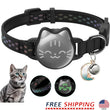 Waterproof Cat Collar with AirTag Holder – Reflective Fish Pattern, Lightweight Soft Breakaway GPS Tracker Collar for Kittens & Cats