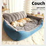 Humanized XXL Dog Sofa Bed – 47" Double-Filled Cooling Pet Bed with Washable Cover & Non-Slip Bottom