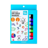 Dry Erase Markers 8-Pack – Chisel Tip, Low Odor Quick-Dry Ink (Assorted Colors)