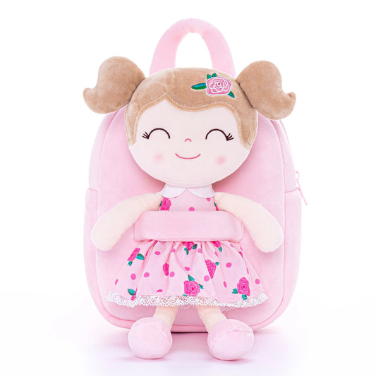 Gloveleya Garden Series Plush Backpack – Stuffed Rag Doll Toddler Bag | Soft Plush Baby Girl Backpack Gift