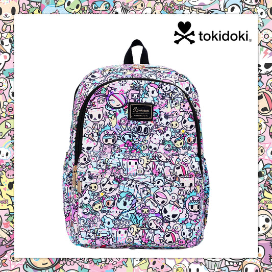 Tokidoki Unicorno Canvas Backpack – Large Capacity Cartoon Laptop Backpack for School, Travel & Office Use