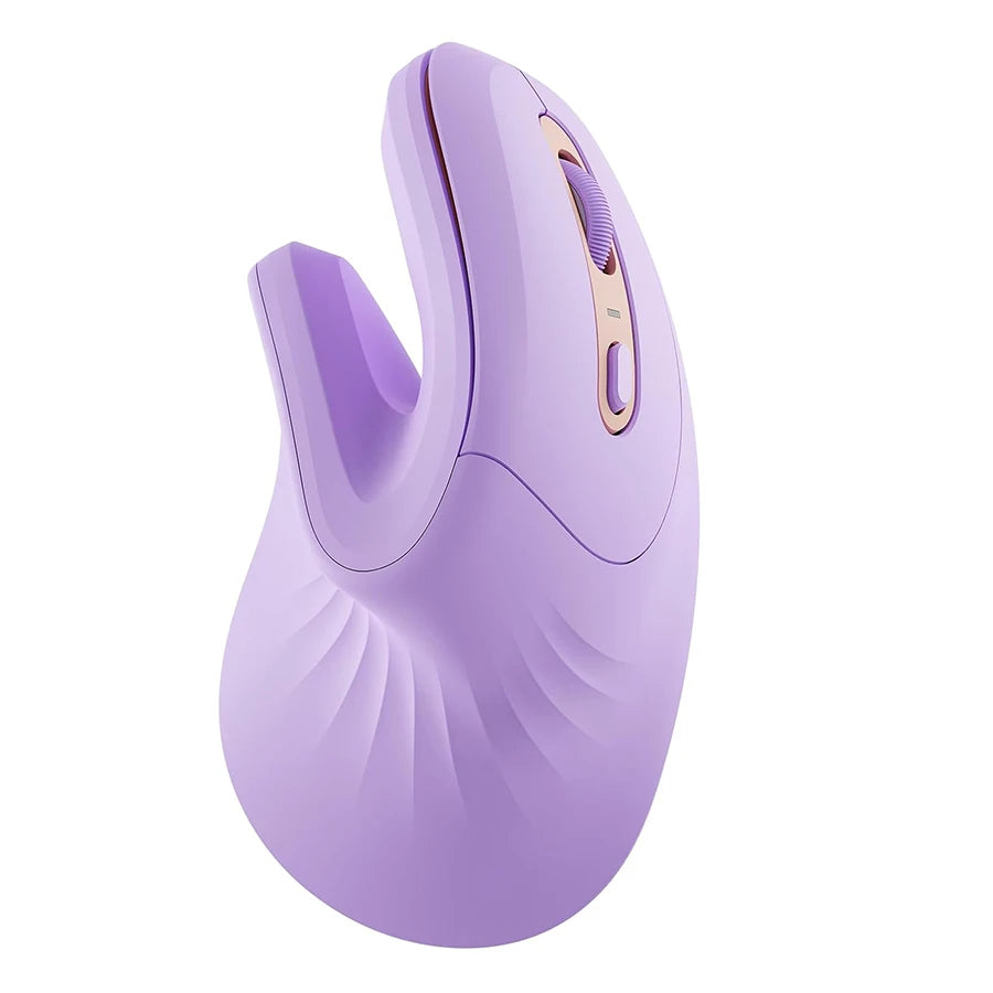 Seenda Ergonomic Vertical Mouse with Jiggler – Dual-Mode Wireless Mouse for PC, Laptop & Mac, 2.4G + Bluetooth, Wrist-Strain Relief