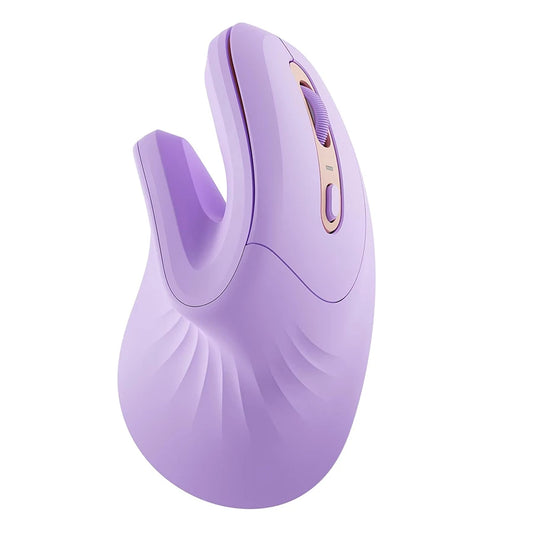 Seenda Ergonomic Vertical Mouse with Jiggler – Dual-Mode Wireless Mouse for PC, Laptop & Mac, 2.4G + Bluetooth, Wrist-Strain Relief