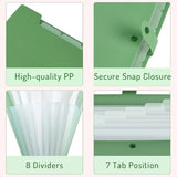 Expanding File Folder with 8 Pockets – Letter Size Accordion Document Organizer, Portable Paper Folder