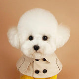 British Style Dog Cloak – Fashion Windbreaker Cape for Small Dogs (Corgi, French Bulldog & More)