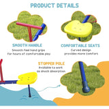 Outsunny 360° Swivel Kids Seesaw – 4-Seater Teeter-Totter for Backyard (Ages 3-8)