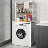 3‑Tier Wooden Over‑the‑Washer & Dryer Storage Shelf – Space-Saving Laundry Room Organiser