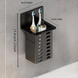 Wall-Mounted Toothbrush & Toothpaste Stand – Single-Functional Storage Rack for Bathroom