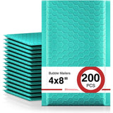 200 Pack Waterproof Padded Envelopes – 4″×8″ Self-Seal Foam Mailers for Secure Shipping & Packaging