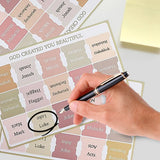 5-Sheet Bible Index Label Stickers – Self-Adhesive Tabs for Study & Reading