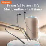 Gionee 5.3 Wireless Bluetooth Neckband Headset – Sport Neck-Hanging Earbuds with HiFi Sound, Mic & Waterproof Design