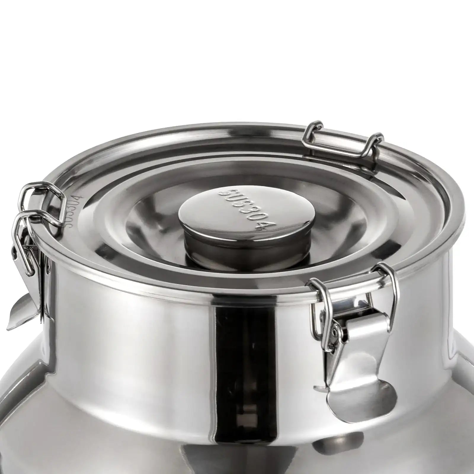 “Stainless Steel Milk Can Transport Barrel with Spigot – 20 L Beverage Dispenser”