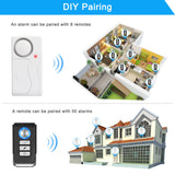 Elecpow Wireless Door & Window Burglar Alarm Kit – Anti-Theft Sensor System with Remote Control for Home Security