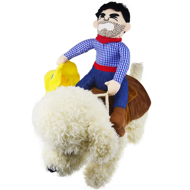 Halloween Dog Costume – Funny Cowboy Knight Pet Outfit for Parties, Role Play & Entertainment