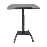 🖥️ Movable Stand-Up Computer Workstation – 25"x17" Desktop with Lockable Wheels & 246 lbs Capacity