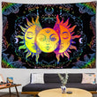 Mandala Tapestry Sun & Moon – Black & White Wall Hanging Hippie Décor for Dorm, Yoga, Living Room