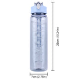 Capybara Cartoon Straw Water Bottle – Cute Portable Mug with Carrying Strap (700–800 ml)